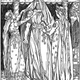 Thor se disfraza para hacerse pasar por Freyja ante el rey de los gigantes y Loki se burla.
